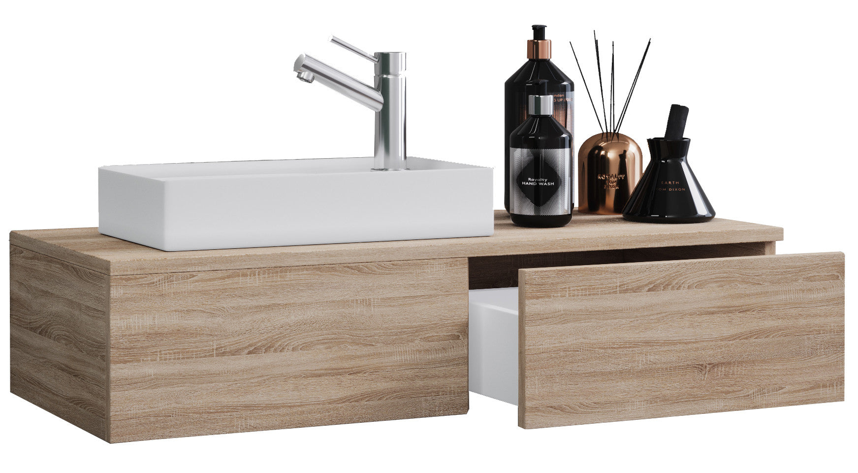 2-osainen Pesuallassetti Gudas, puu