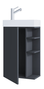 2-Osainen Pesuallassetti Lumia, harmaa