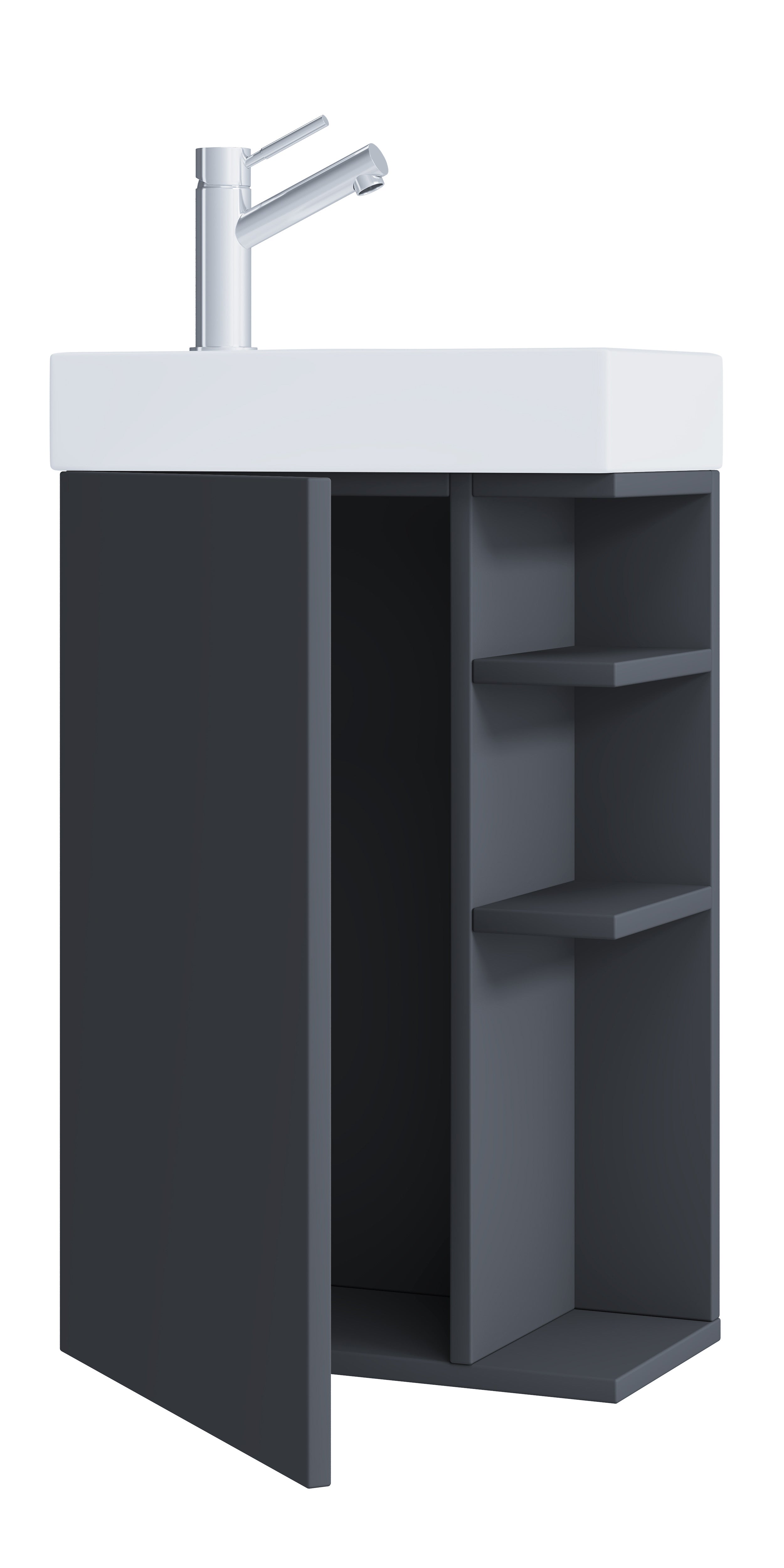 2-Osainen Pesuallassetti Lumia, harmaa