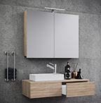 3-osainen Pesuallassetti Gudas Peilikaapilla, puu