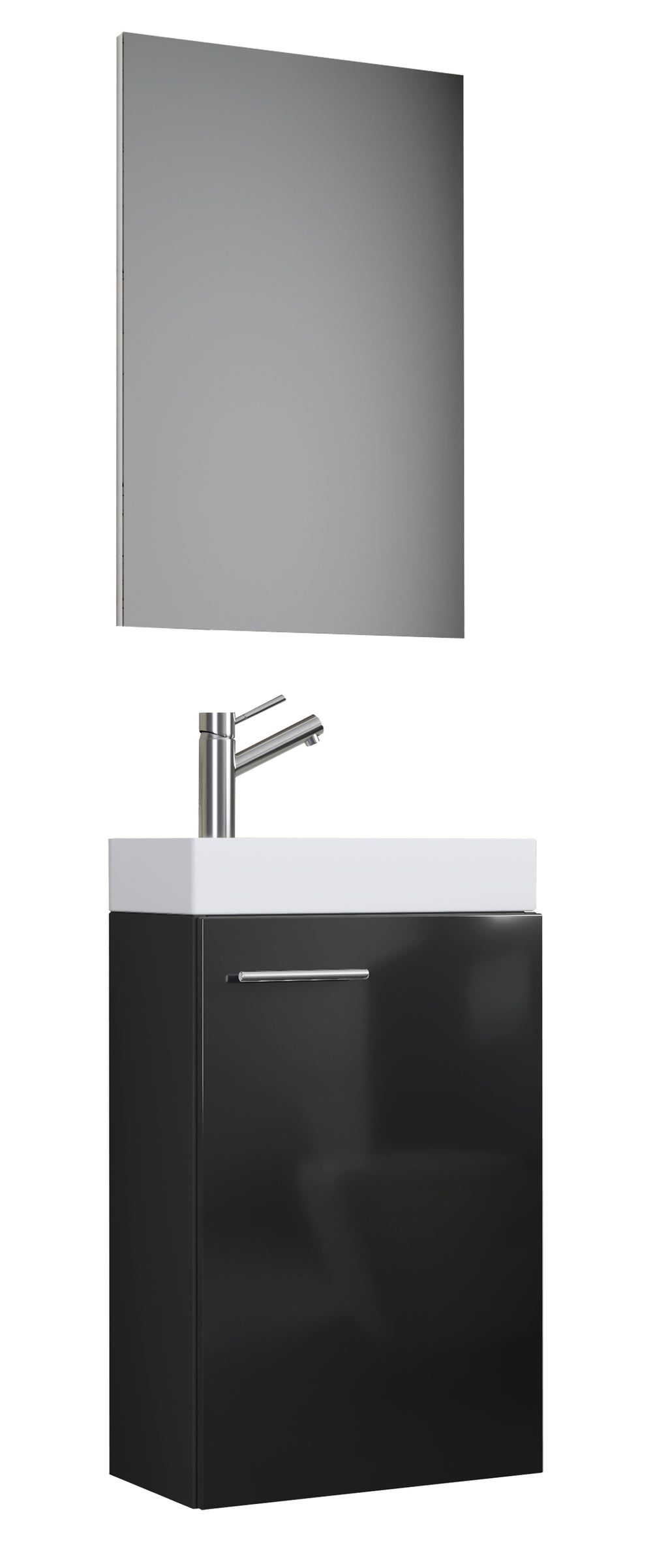 Pesuallassetti Slito Peilillä, harmaa