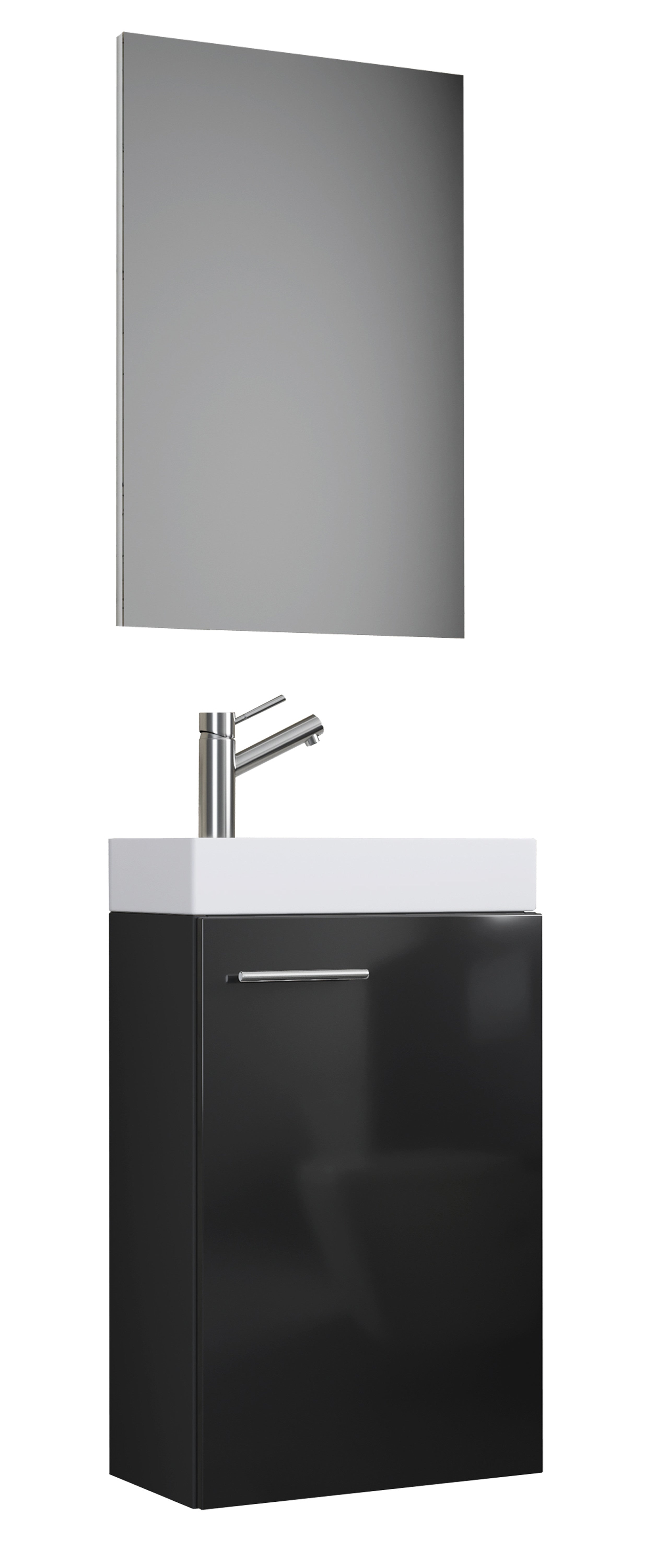 Pesuallassetti Slito Peilillä, harmaa