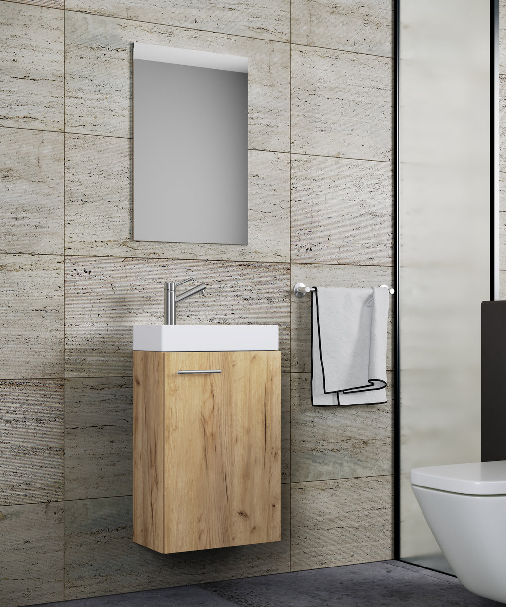 Pesuallassetti Slito Peilillä, puukuosi