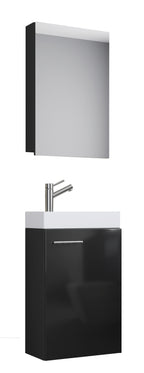 Pesuallassetti Slito Peilikaapilla, harmaa