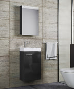 Pesuallassetti Slito Peilikaapilla, harmaa