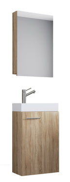 Pesuallassetti Slito Peilikaapilla, puukuosi