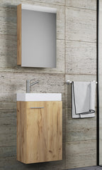 Pesuallassetti Slito Peilikaapilla, puu