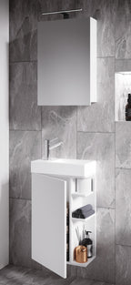 3-Osainen Pesuallassetti Lumia Peilikaapilla, valkoinen