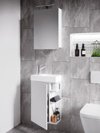 3-Osainen Pesuallassetti Lumia Peilikaapilla, valkoinen