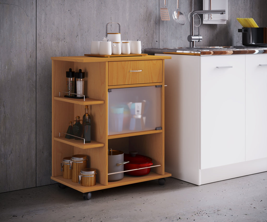 Keittiövaunu Pocis, puu