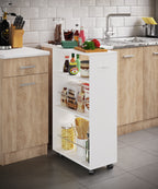 Keittiövaunu Tusal, valkoinen