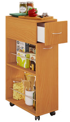 Keittiövaunu Tusal Vetolaatikolla, puu