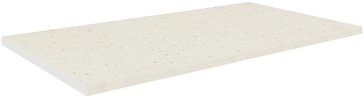 Köksbänk Esilo 120 cm, vitt stenmönster