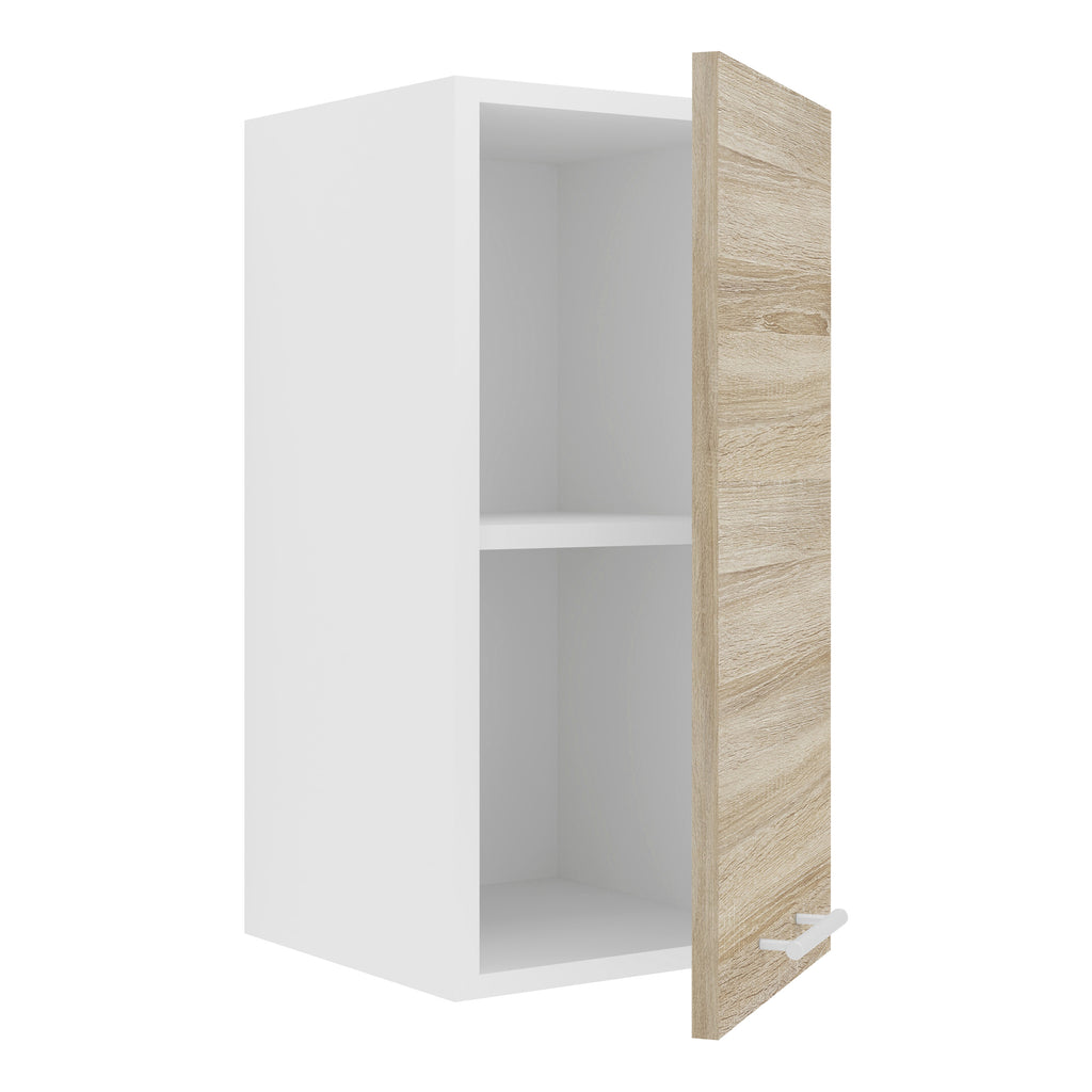 Keittiökaappi Esilo 1 Ovi 30 cm, valkoinen / puu