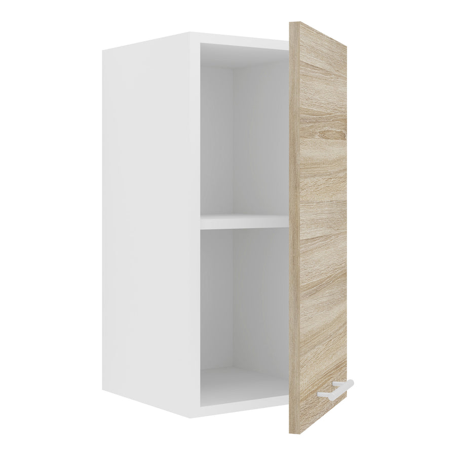 Keittiökaappi Esilo 1 Ovi 30 cm, valkoinen / puu