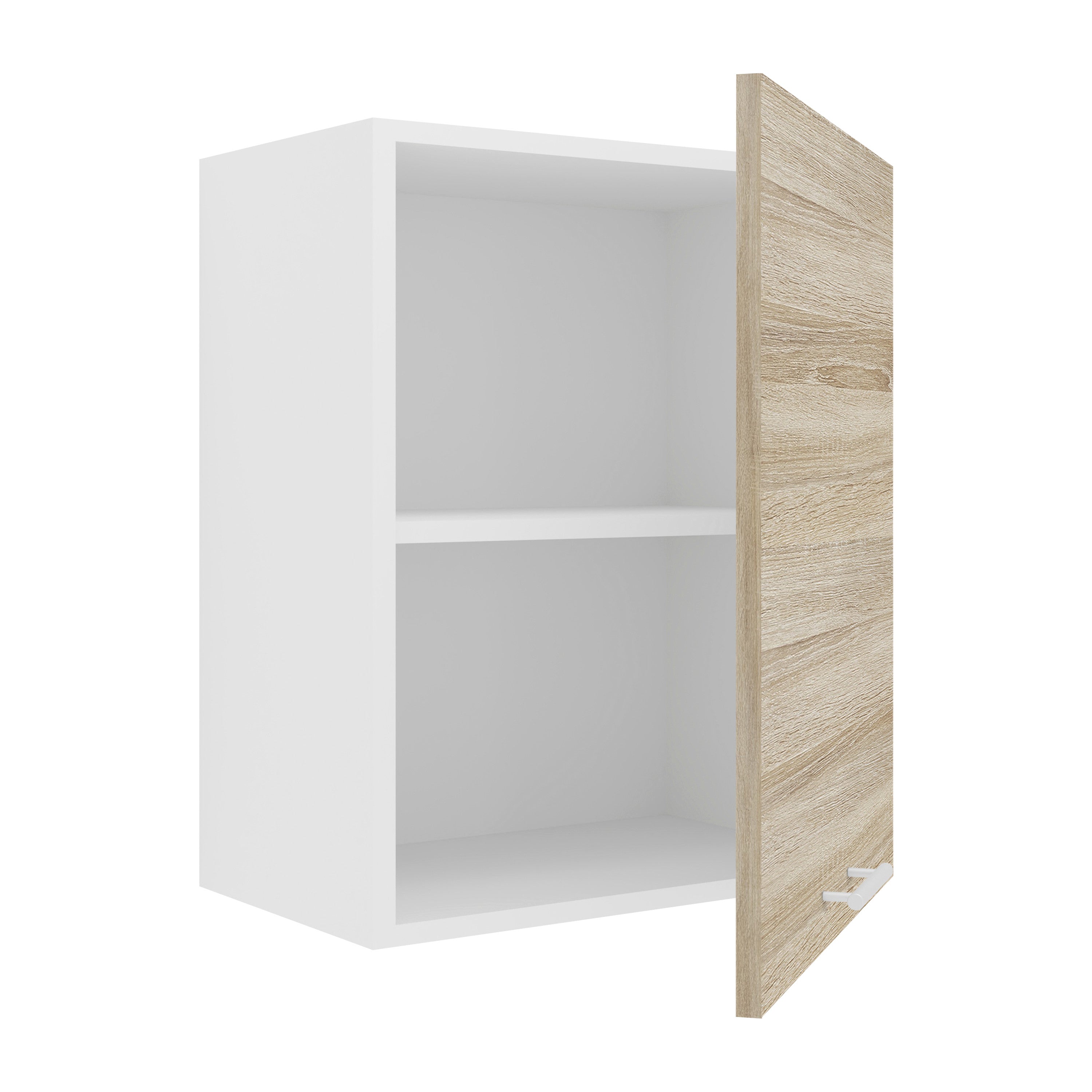 Keittiökaappi Esilo 1 Ovi  50 cm, valkoinen / puu