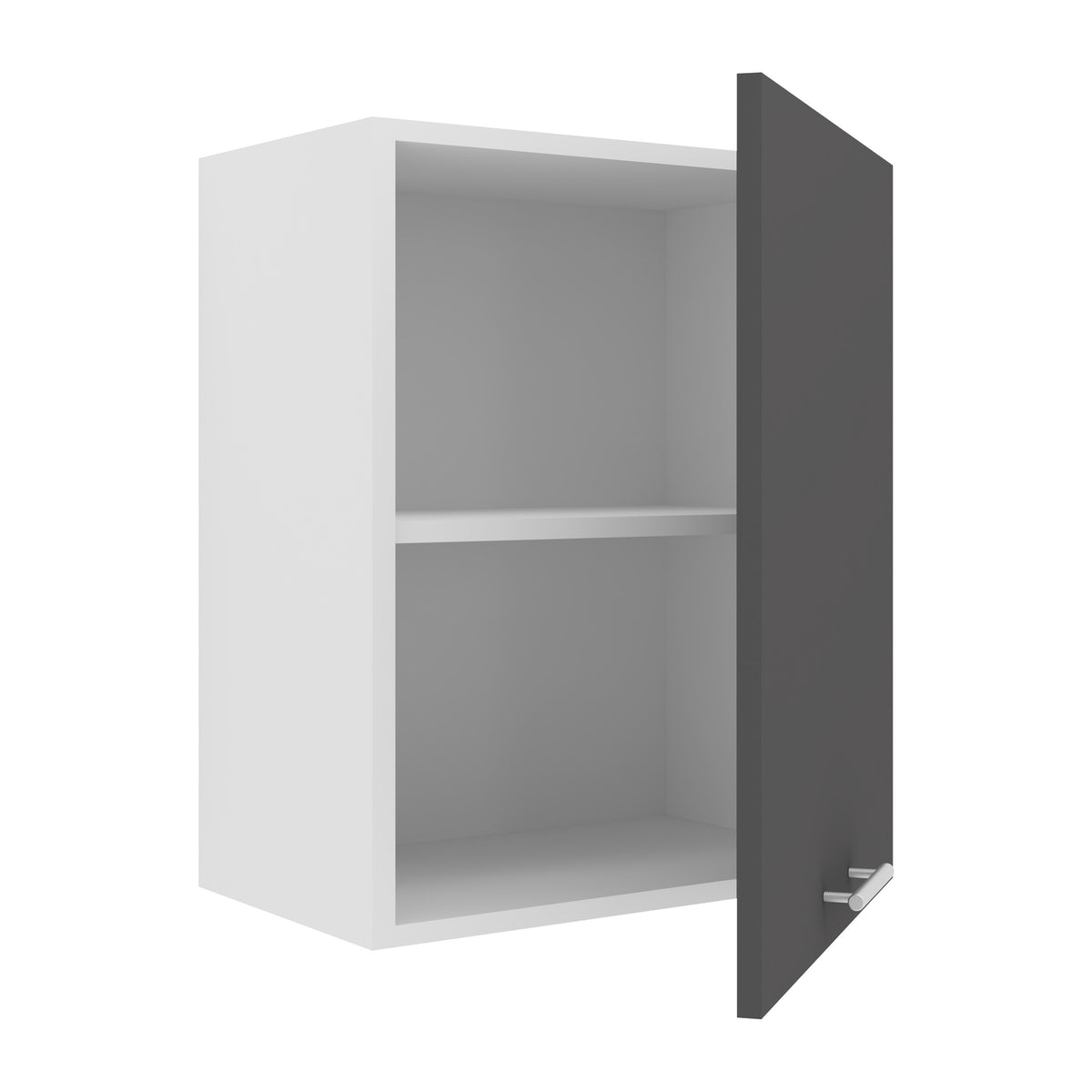Keittiökaappi Esilo 1 Ovi 50 cm, valkoinen / harmaa