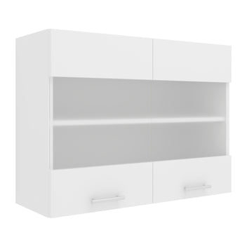 Köksskåp Esilo 2 Glasdörr 80 cm, vit