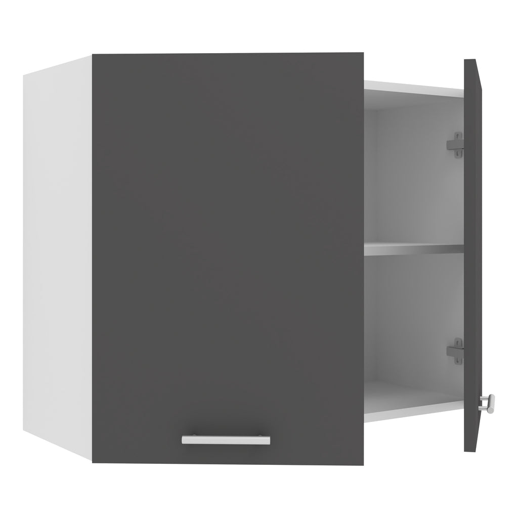Keittiökaappi Esilo 2 Ovella 80 cm, valkoinen / harmaa