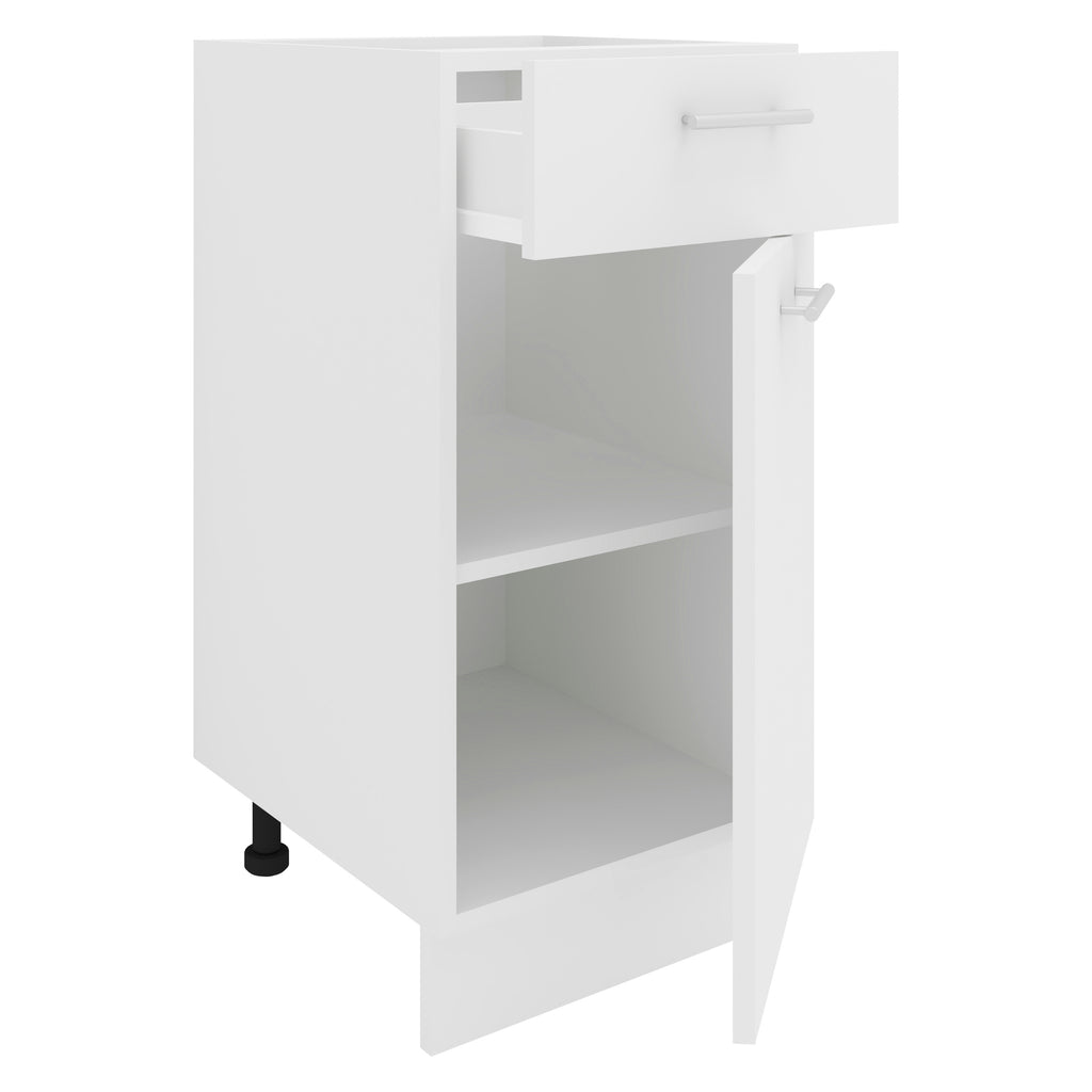 Keittiökaappi Esilo 1 Ovi / 1 Laatikko 40 cm, valkoinen