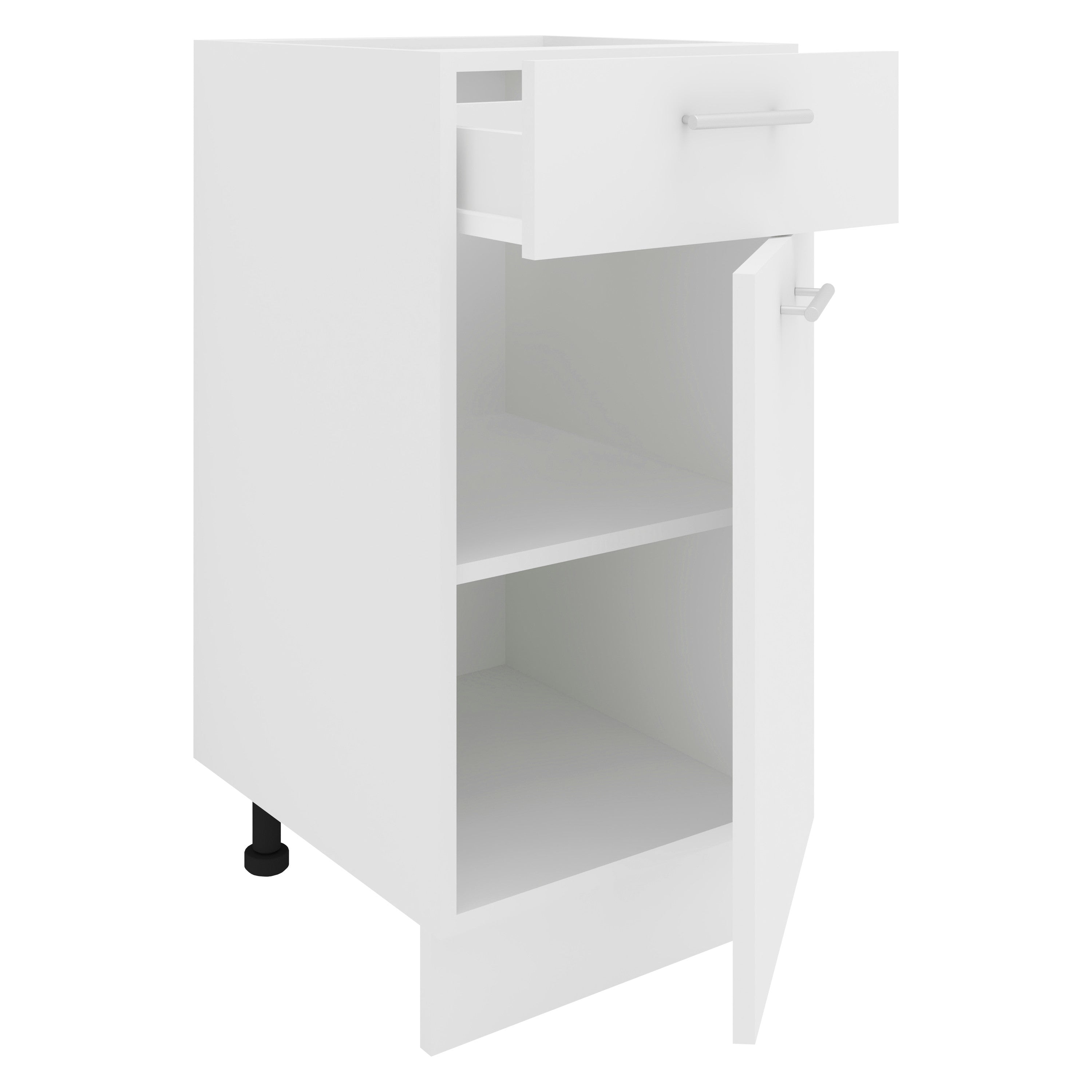 Keittiökaappi Esilo 1 Ovi / 1 Laatikko 40 cm, valkoinen