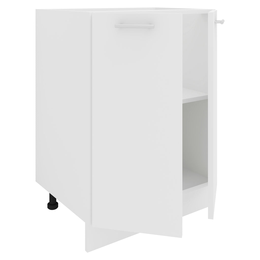 Keittiökaappi Esilo 2 Ovea 60 cm, valkoinen