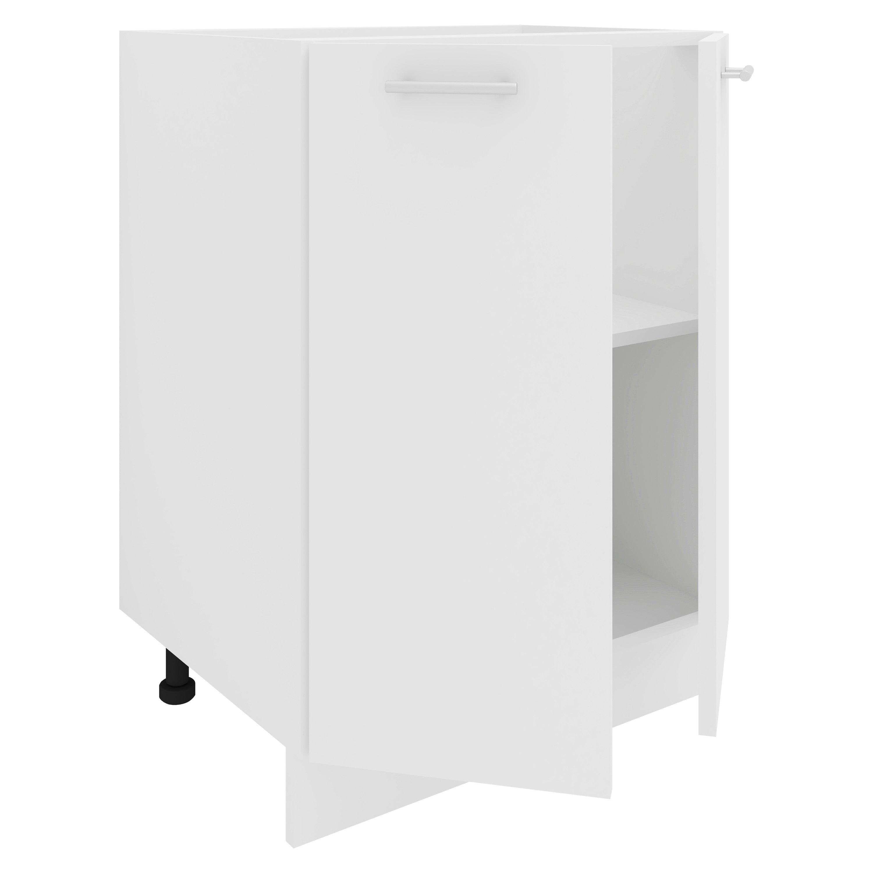 Keittiökaappi Esilo 2 Ovea 60 cm, valkoinen
