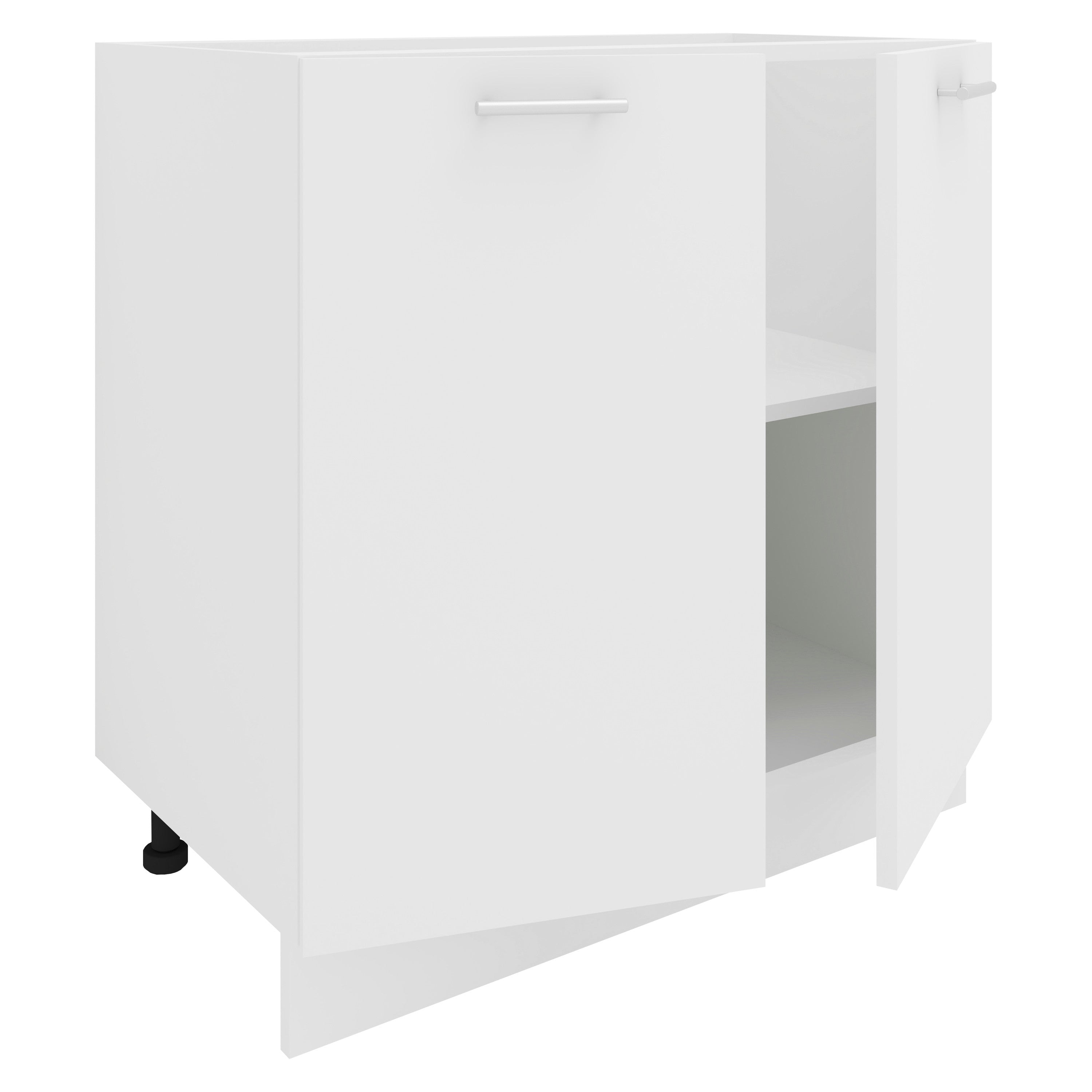 Keittiökaappi Esilo 2 Ovea 80 cm, valkoinen