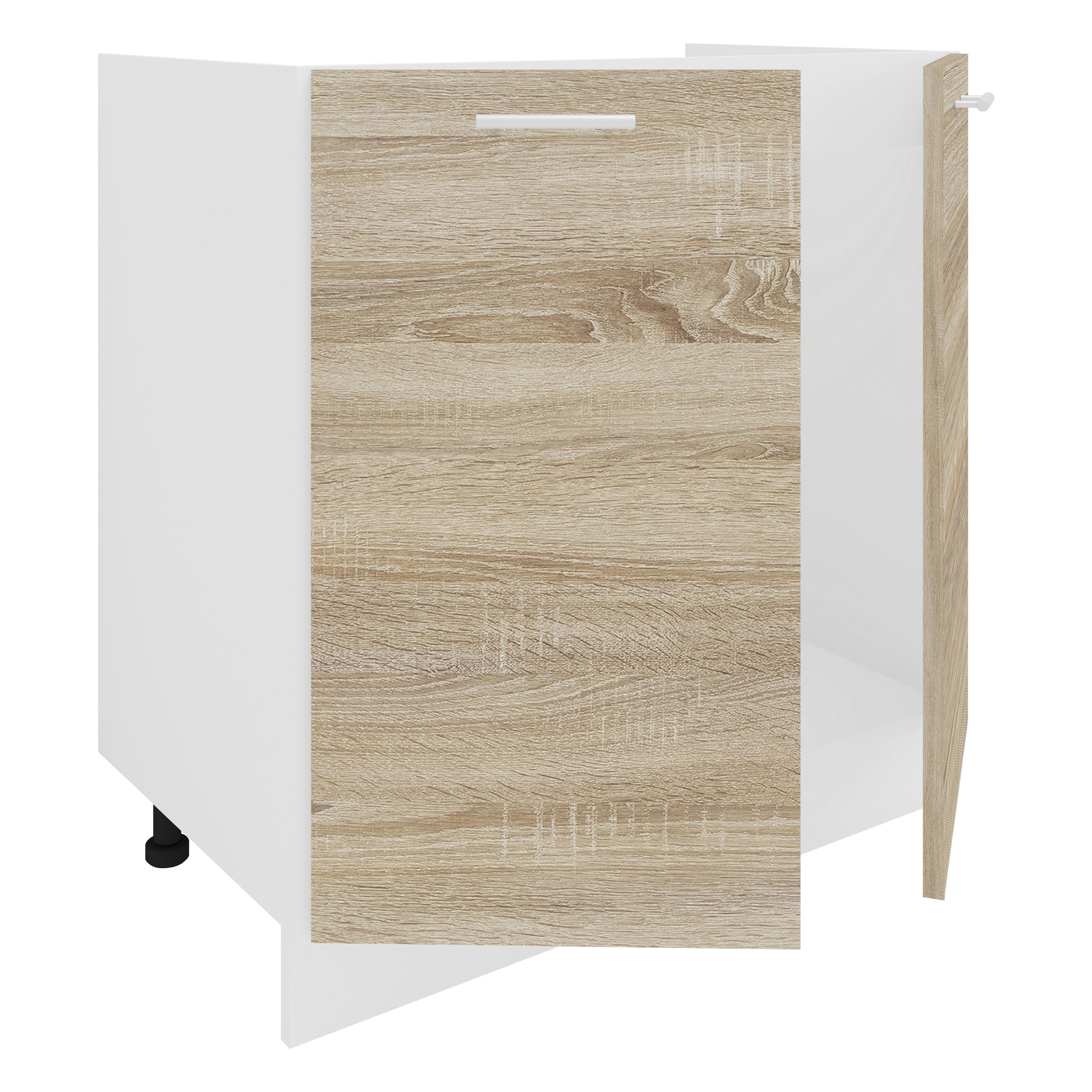 Pesuallas Keittiökaappi Esilo, valkoinen / puu