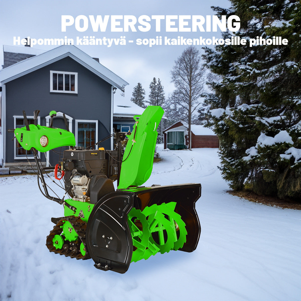 Snöslunga 15 HV / 420 cc – banddrift, 85 cm arbetsbredd, elstart