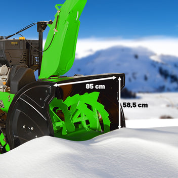 Snöslunga 15 HV / 420 cc – banddrift, 85 cm arbetsbredd, elstart