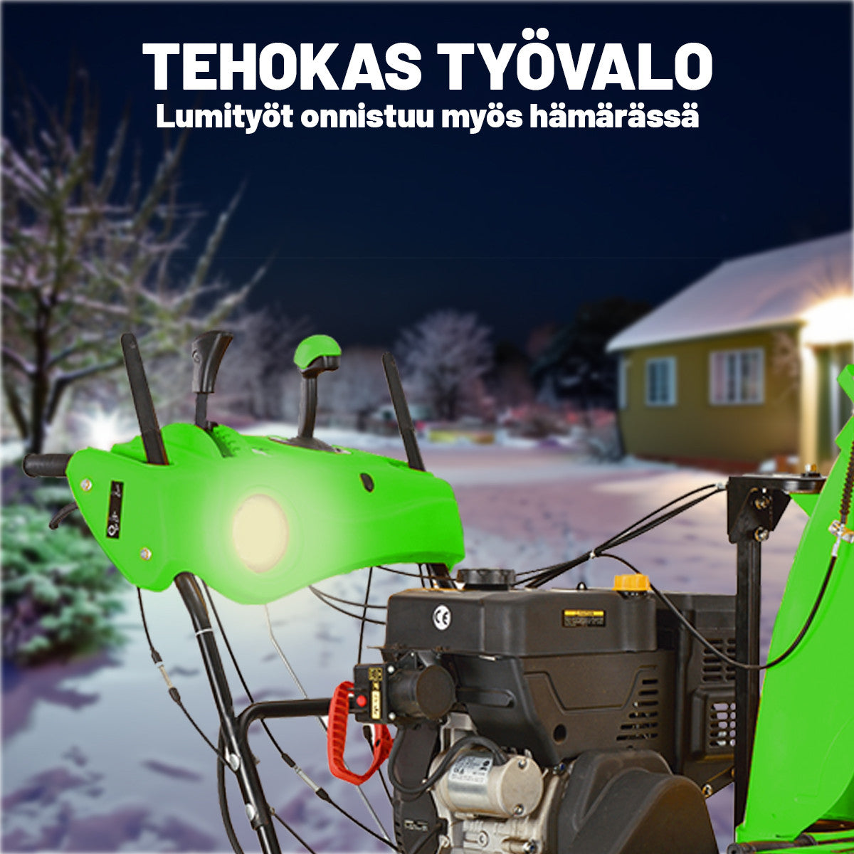 Snöslunga 15 HV / 420 cc – banddrift, 85 cm arbetsbredd, elstart