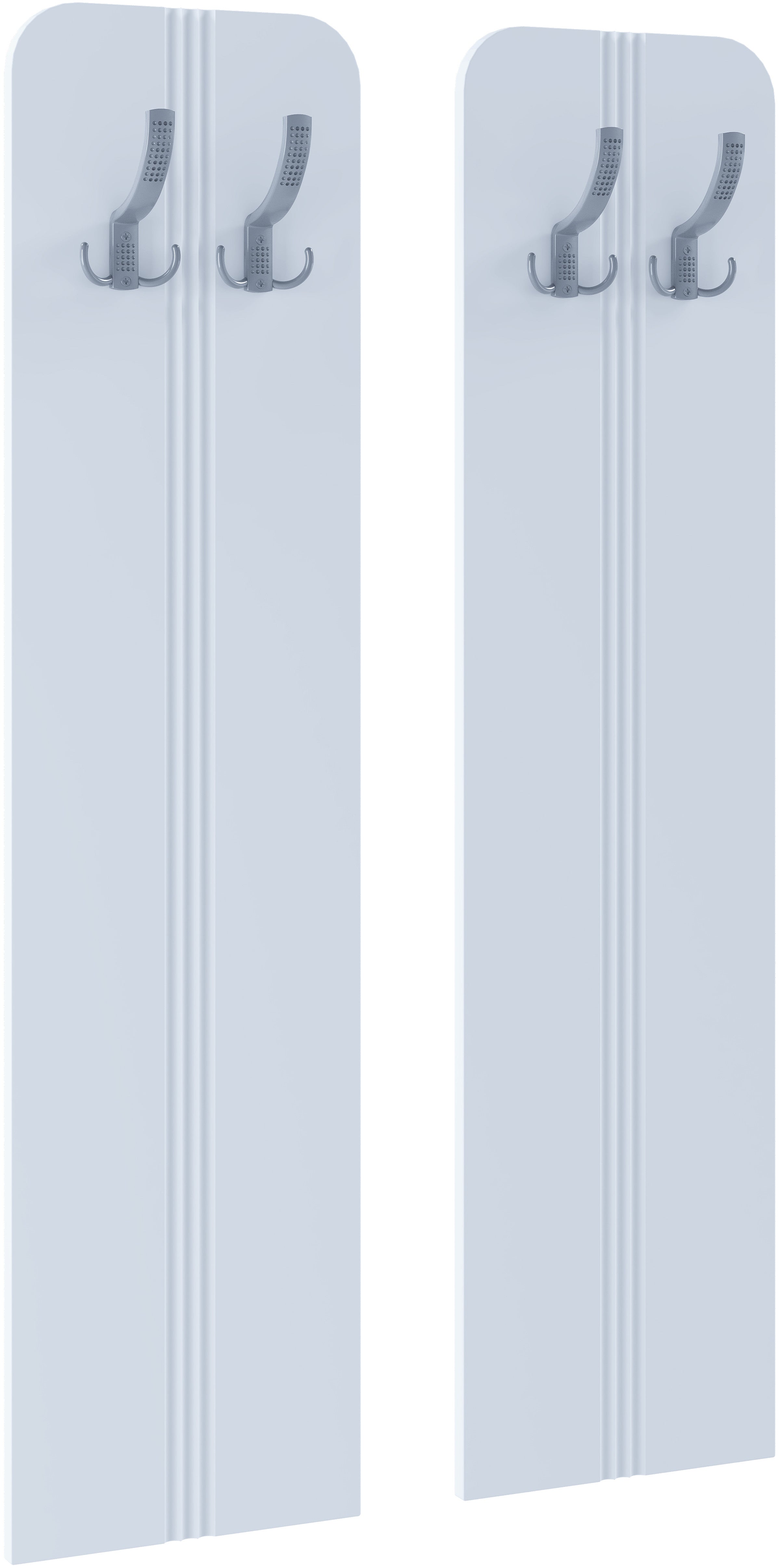 2-osainen Vaatenaulakko Balia, valkoinen