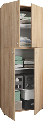 Vaatekaappi Lona, vaalea puu