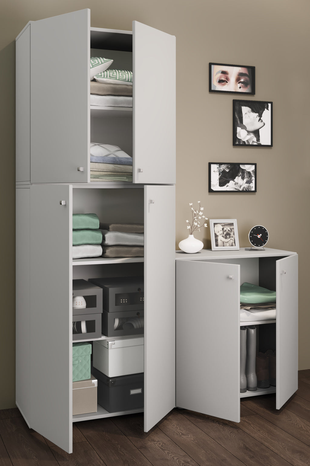 Vaatekaappi Lona, Harmaa