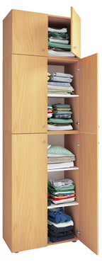 Vaatekaappi Lona XXL Saranaovilla, puu