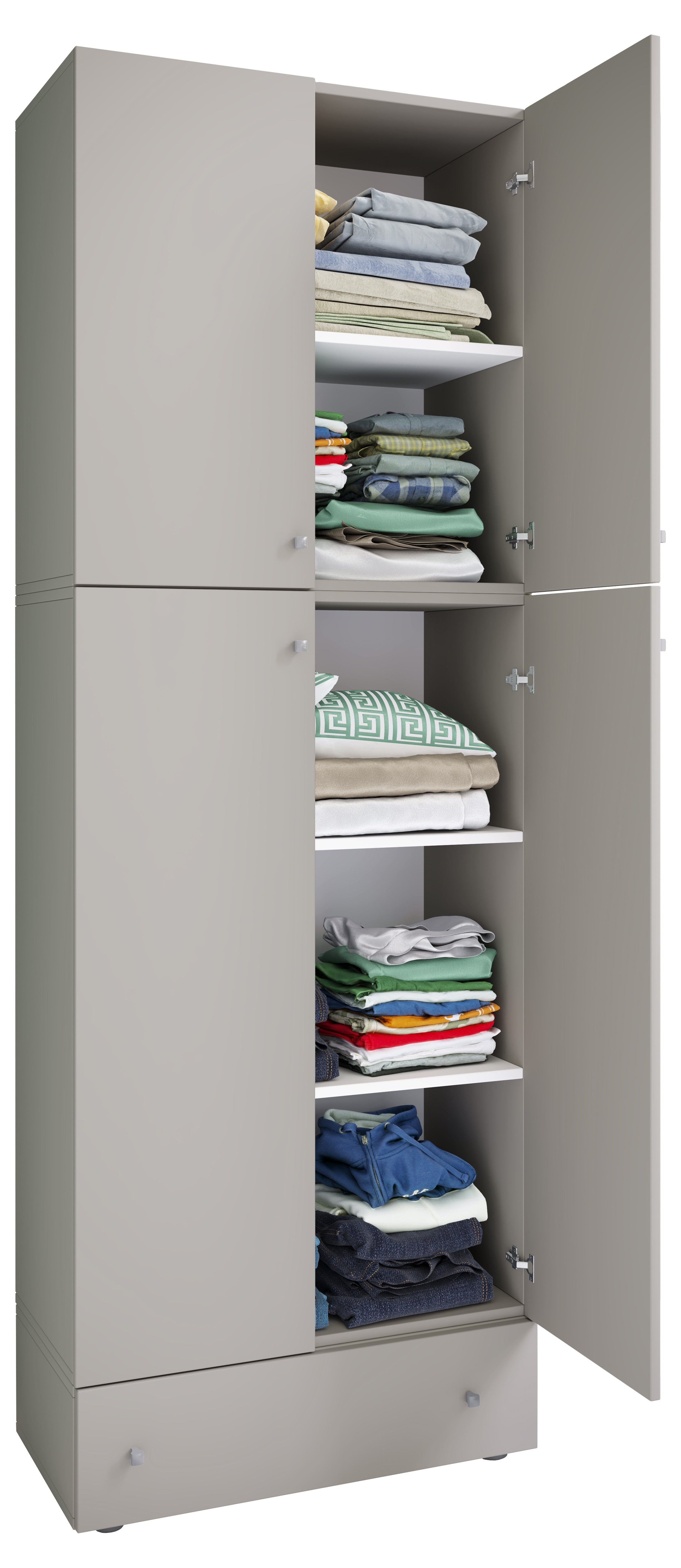 Vaatekaappi Lona XXL Saranaovilla Vetolaatikolla