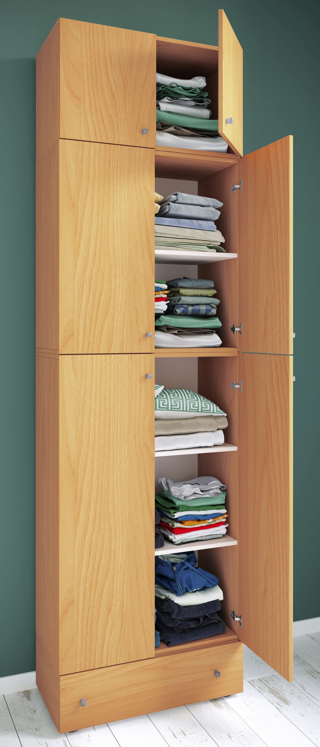 Vaatekaappi Lona XXL Saranaovilla, puu