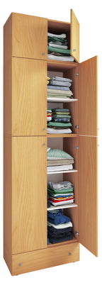 Vaatekaappi Lona XXL Saranaovilla, puu