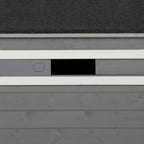 Koirankoppi massiivipuusta, Säänkestävä, 71  x 58  x 77 cm, harmaa + valkoinen.