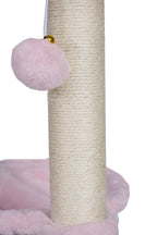 POHJOLAN LEMMIKKITARVIKE Kissan kiipeily-/raapimispuu 125 cm, Vihreä/Pinkki