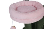 POHJOLAN LEMMIKKITARVIKE Kissan kiipeily-/raapimispuu 125 cm, Vihreä/Pinkki