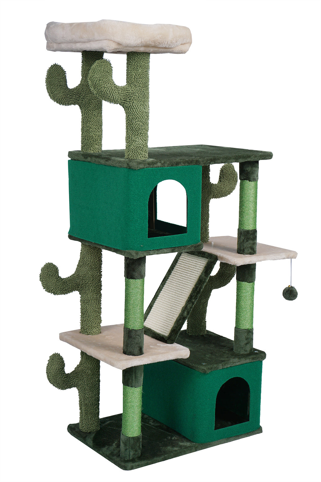 POHJOLAN LEMMIKKITARVIKE Kissan kiipeily-/raapimispuu 146 cm, Vihreä