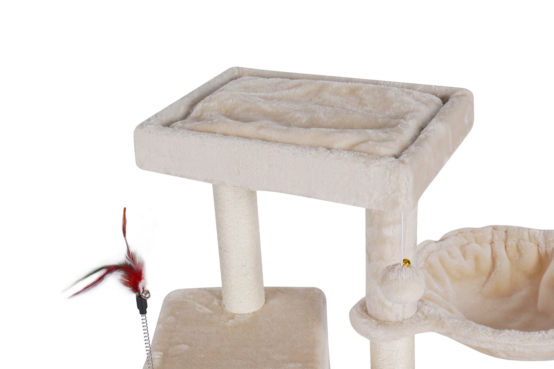 POHJOLAN LEMMIKKITARVIKE Kissan kiipeily-/raapimispuu 90 cm, beige