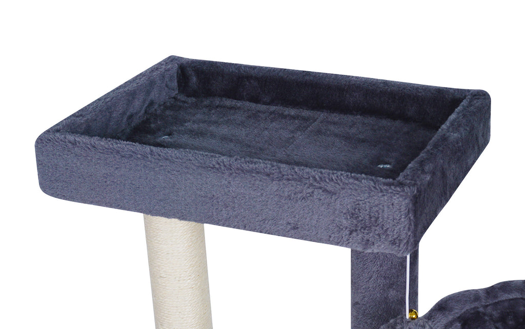 POHJOLAN LEMMIKKITARVIKE Kissan kiipeily-/raapimispuu 90 cm, tumman harmaa