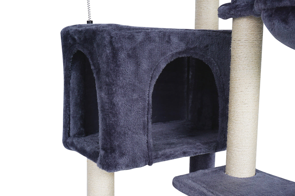 POHJOLAN LEMMIKKITARVIKE Kissan kiipeily-/raapimispuu 90 cm, tumman harmaa