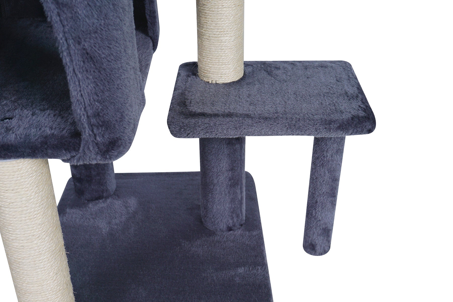 POHJOLAN LEMMIKKITARVIKE Kissan kiipeily-/raapimispuu 90 cm, tumman harmaa