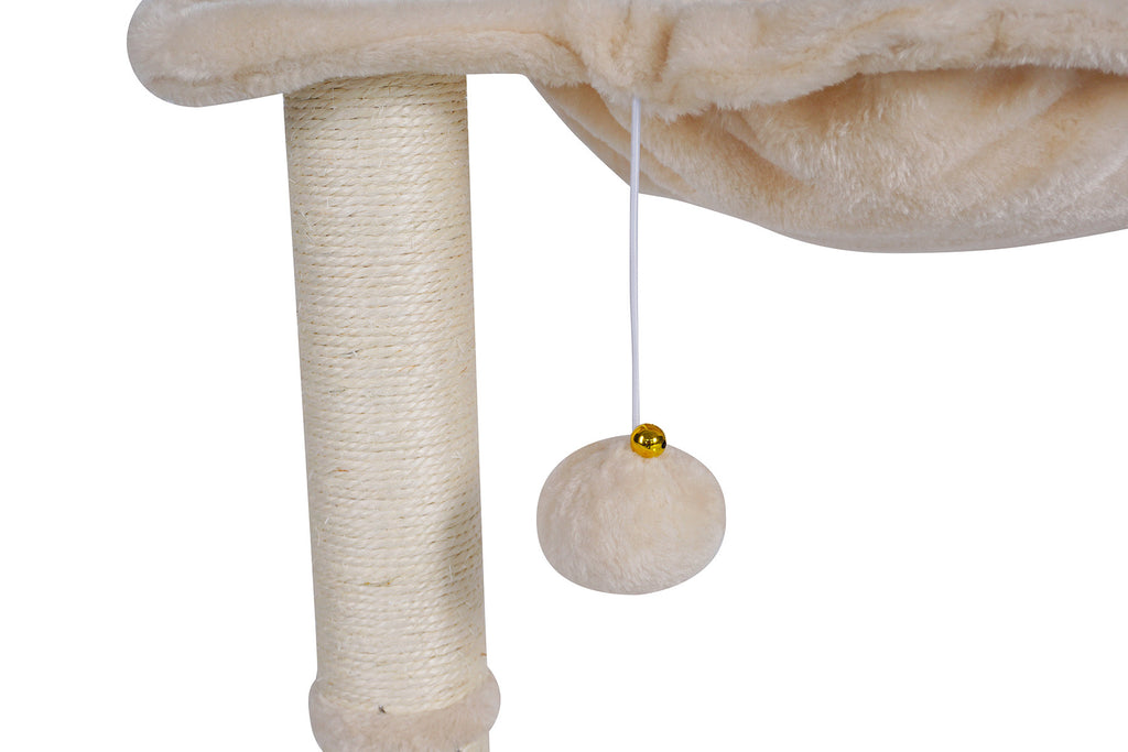 POHJOLAN LEMMIKKITARVIKE Kissan kiipeily-/raapimispuu 50 cm, beige