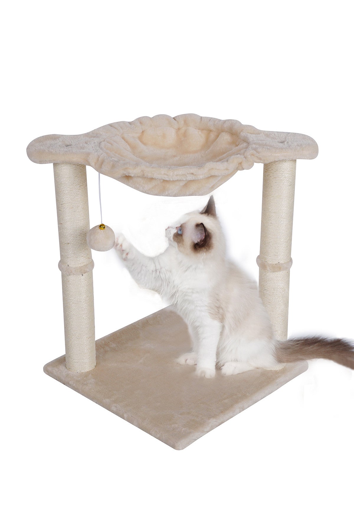 POHJOLAN LEMMIKKITARVIKE Kissan kiipeily-/raapimispuu 50 cm, beige