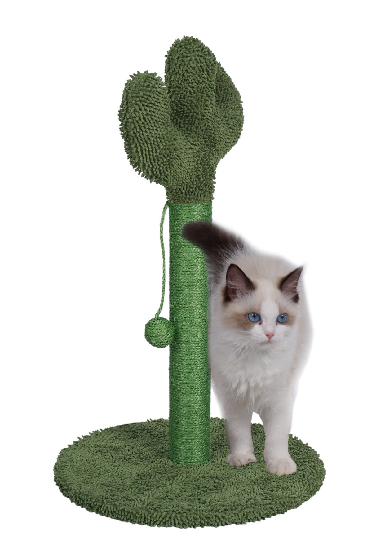 POHJOLAN LEMMIKKITARVIKE Kissan kiipeily-/raapimispuu Kaktus 65 cm, Vihreä